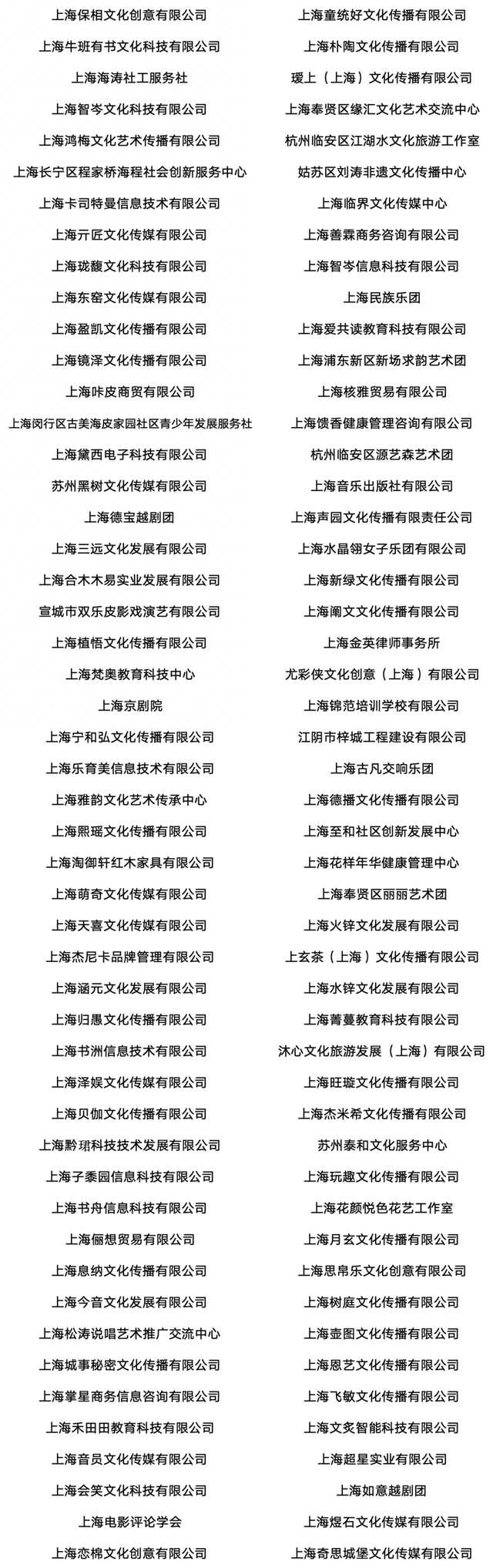 【奉贤】2026年公共文化内容配送主体通过名录公示