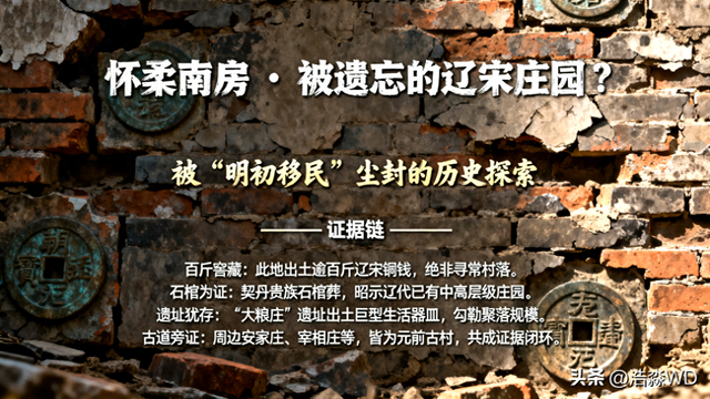 怀柔南房村·百斤宋钱与辽墓石棺，把古村指向了辽宋庄园