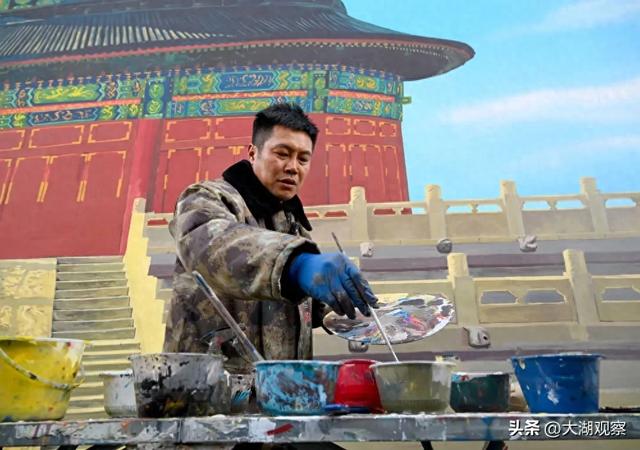 画出“天安门”巨幅墙绘爆火网络！他是谁？
