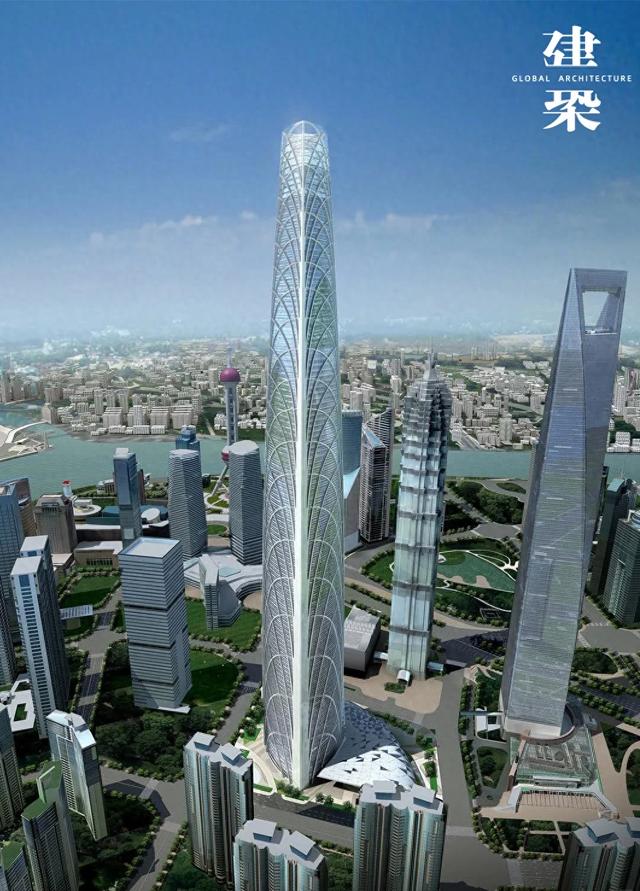 580米！中国第一高楼项目的SOM设计方案