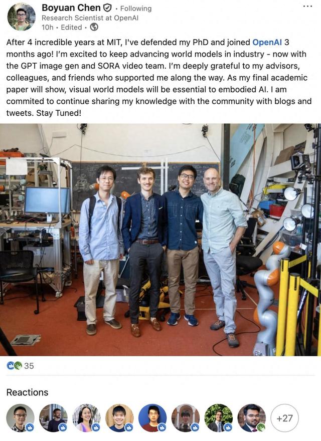 来自MIT最强AI实验室：OpenAI天才华人研究员博士毕业了