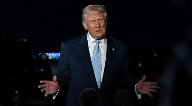 特朗普刚下专机，中方就出席午宴，中美同桌共餐	，会场布置很特殊