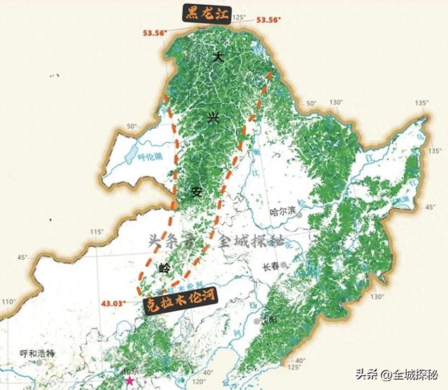 一个很有意思的事实:东北的大兴安岭大部分不在东三省,而在内蒙