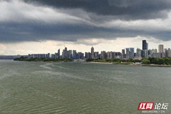 漫步湘江景：城市景观的明暗写意画