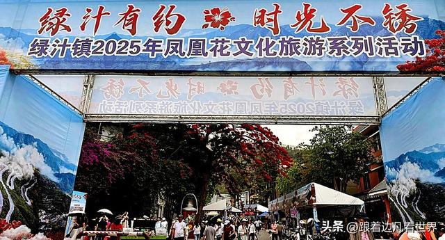 云南易门绿汁镇：凤凰花与旧时光的邂逅