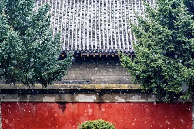 长春初雪至，红墙映琼芳！赏伪满皇宫博物院初雪美景
