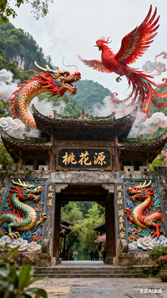 无双道龙赵小荣游记《 一笔祥龙行天下 》（一一八）酉阳桃花源