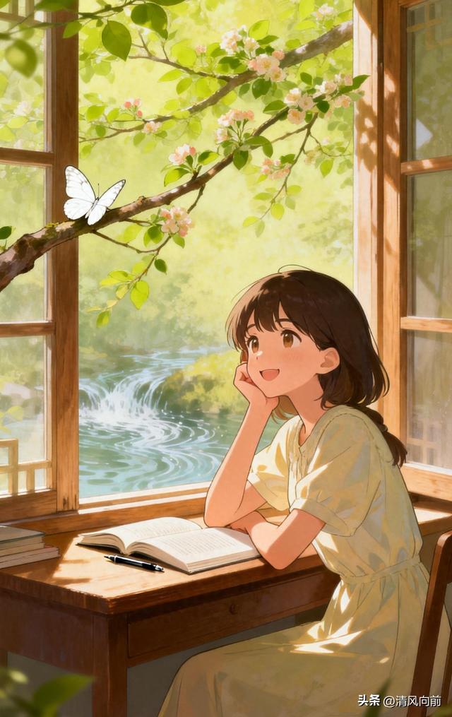 静守时光清浅，深爱岁月寻常；安然红尘悲喜	，自在心间暖凉