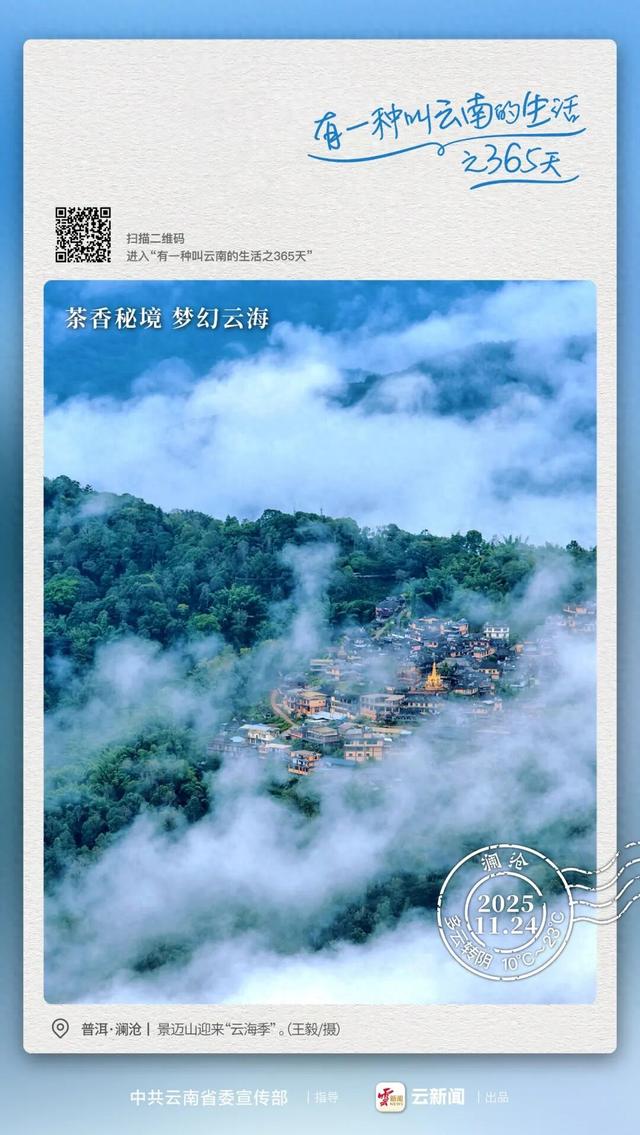 景迈山迎来“云海季” 邀你一起“云”赏云——有一种叫云南的生活之365天