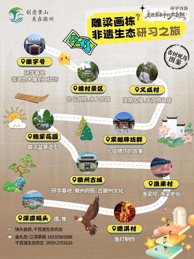 古树观鸟图鉴・研学线路② | 雕梁画栋×非遗生态！黄山研学“双料派对”太炸💥| 超级皖黄山市争霸赛等你来战