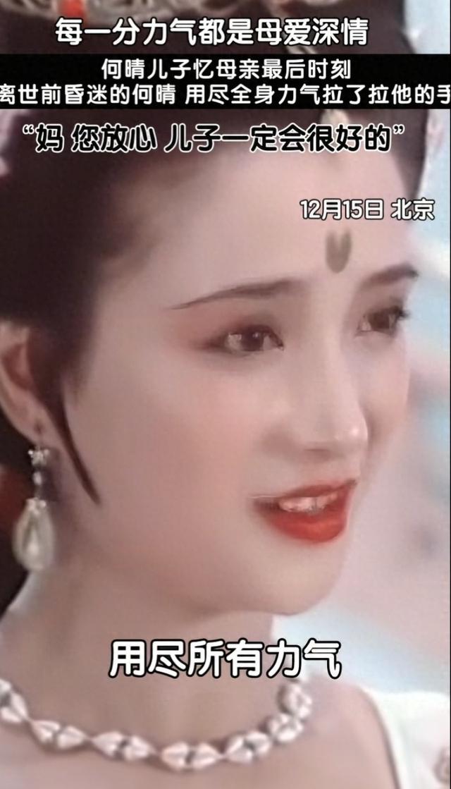 何晴儿子追掉会上哽咽怀念母亲