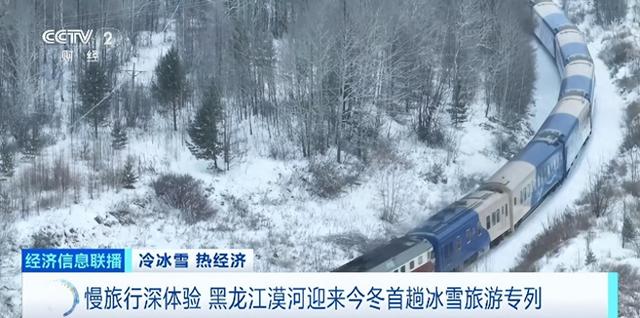 漠河迎来今冬首趟冰雪专列 南方游客开启“找北追光”之旅