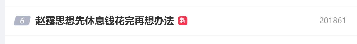 赵露思“先休息钱花完再想办法”插图 赵露思“先休息钱花完再想办法”插图