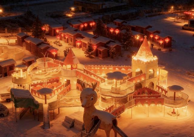 梅花山滑雪场热雪“燃冬”!