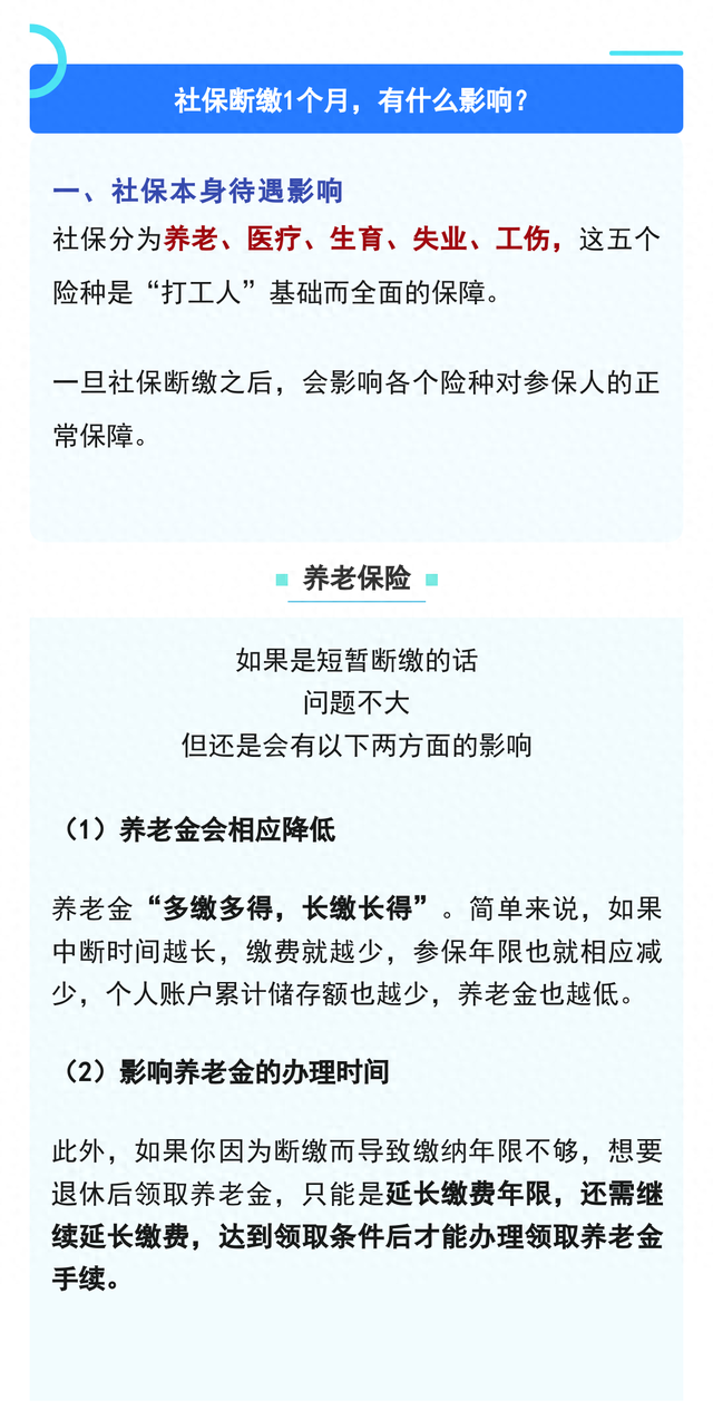 注意！社保断缴1次	，这些待遇全部取消！