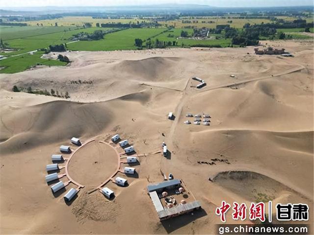 张掖临泽金沙湾：“沙海明珠”绽放 打造西北文旅新地标