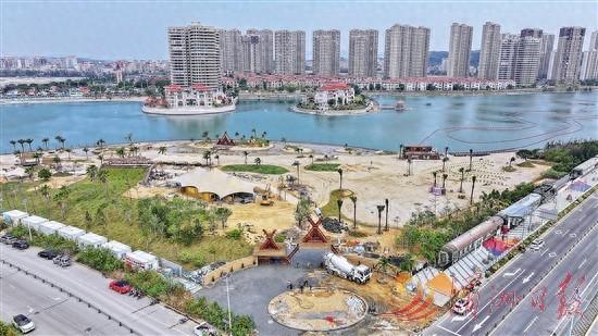 湄洲妈祖城吉光岛2035景区冲刺收尾