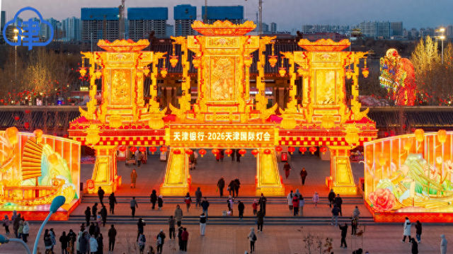 2026年天津国际灯会启幕，水西公园点亮津门百年华彩