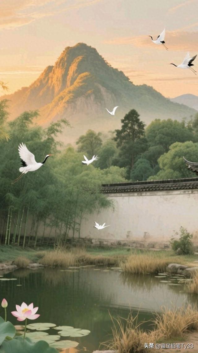 沉醉静谧山水：观白鹭翩跹，共赏诗意画卷！