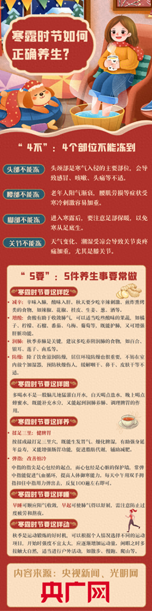 寒露时节如何正确养生？一图读懂