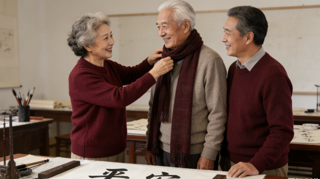 那抹晚霞下的热粥香，是晚年最好的模样