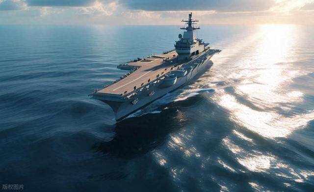 美国新型核动力航空母舰约翰·肯尼迪号开始海试之前最后准备工作