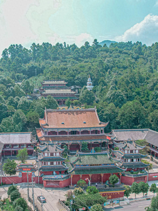 20元住一晚包三餐的小众千年古寺，就在成都1.2h直达的这里！