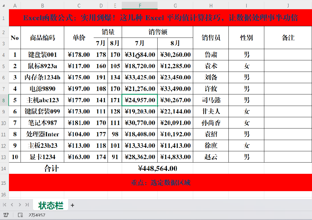 excel平均分公式计算（实用到爆这几种 Excel 平均值计算技巧）