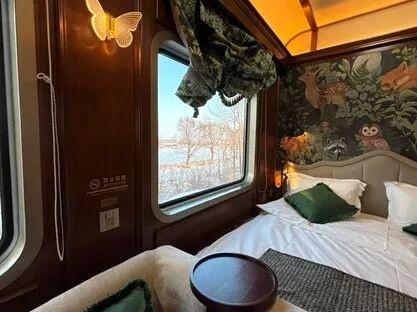 【冰雪森林 童话伊春】乘“林都号”穿林海 体验移动中的生态之旅