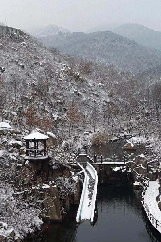 银装素裹莲青山，解锁山东冬日颜值天花板！