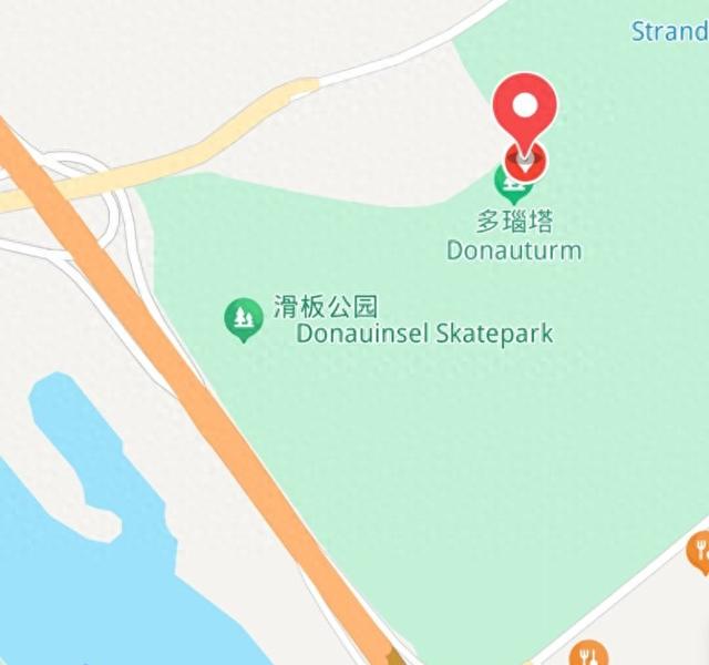 维也纳的多瑙河塔与多瑙河公园