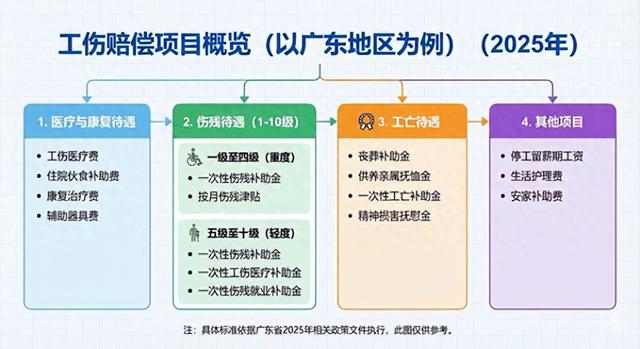 工伤赔偿项目（以广东地区为例）（2025年）