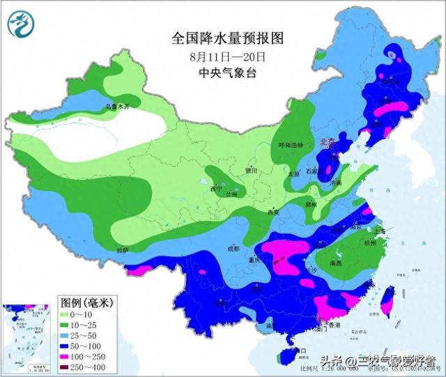本轮强降雨中心已定，明日8月12号天气预报，暴雨大暴雨分布如下!