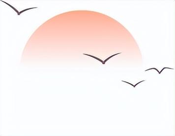 看，长河落日美