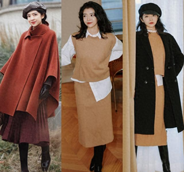 又被“三木母女”惊艳了：秋冬多戴帽、多穿长外套，简直美到犯规