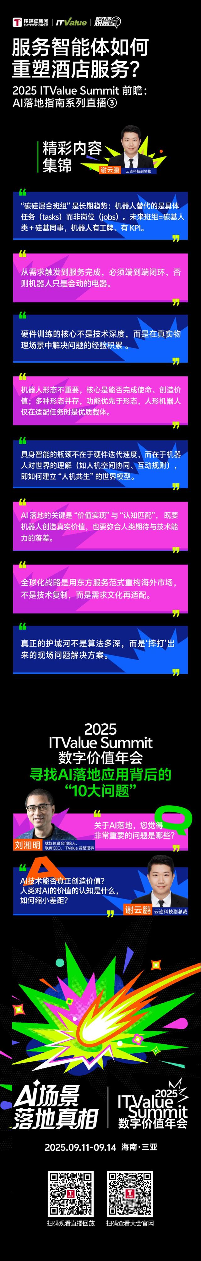 服务智能体如何重塑酒店服务？ | 2025 ITValue Summit 前瞻对话「AI落地指南特别篇」③