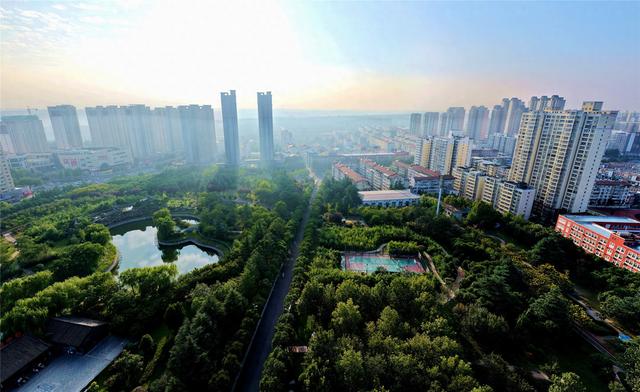 洛阳雨后城市氧吧美如画 孟津绿化工程织就生态锦