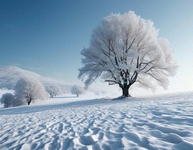 瑞雪兆丰年，个个都赚钱，五台山景区飞雪迎立冬