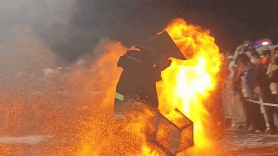 冬日火山秀！乌兰哈达这场冬季狂欢夜太好玩了