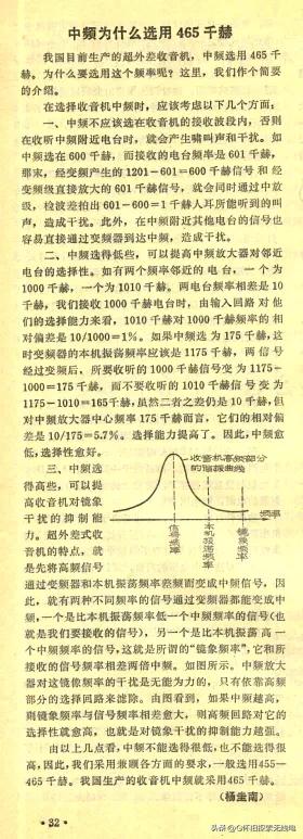 收音机中频为什么选用465千赫