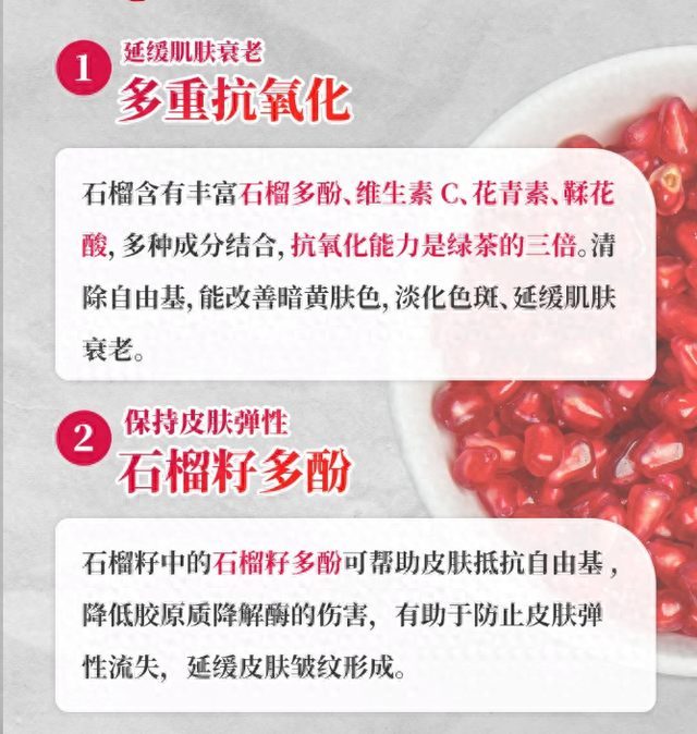 别错过！1 颗石榴含 4 大抗氧成分，颜值与实力并存的水果
