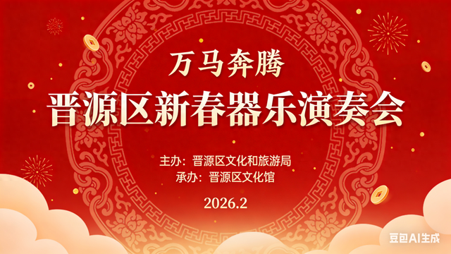 太原市晋源区：“万马奔腾”新春器乐演奏会奏响文化强音
