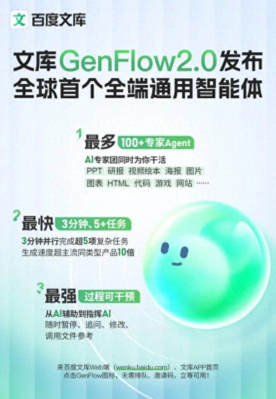 GenFlow2.0：百度重新定义通用智能体