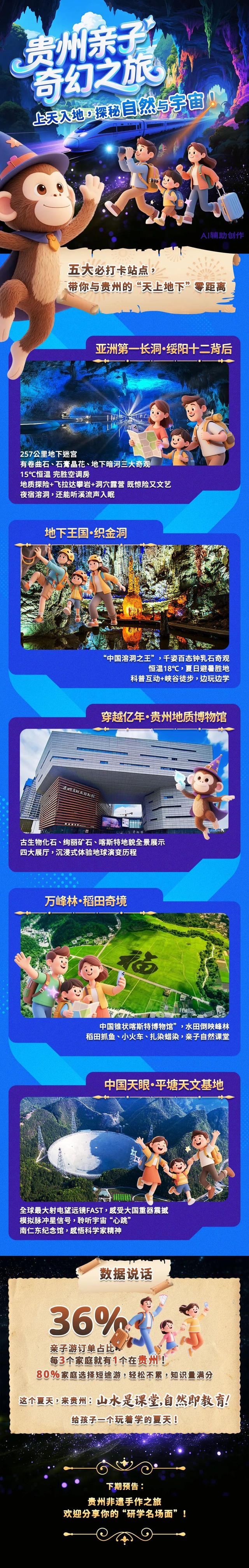 【贵州亲子奇幻之旅】上天入地，探秘自然与宇宙！