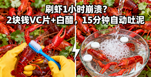 怎么样清洗小龙虾干净（妙洗小龙虾VC醋快来试试）