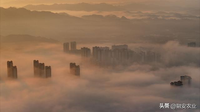 广西融安：云雾缭绕 美景如画