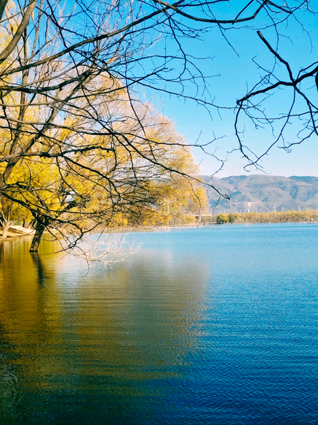 白浮泉冬韵图：湖山隐淡墨，一景一诗行