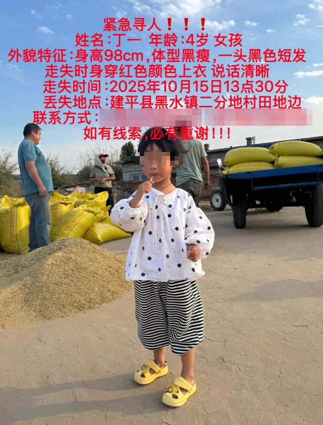 辽宁失联4岁女童已找到，身体无大碍；此前车内睡觉离奇失踪，村民曾称担心被老鹰抓走