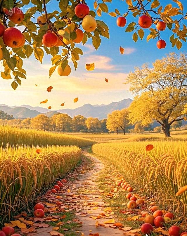 秋光里，稻香与果香漫过小径