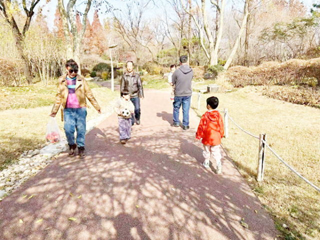 日照植物园迎冬日亲子游热潮